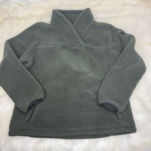 The North Face |‎ Hunter Green Sherpa Pullover Women's XL